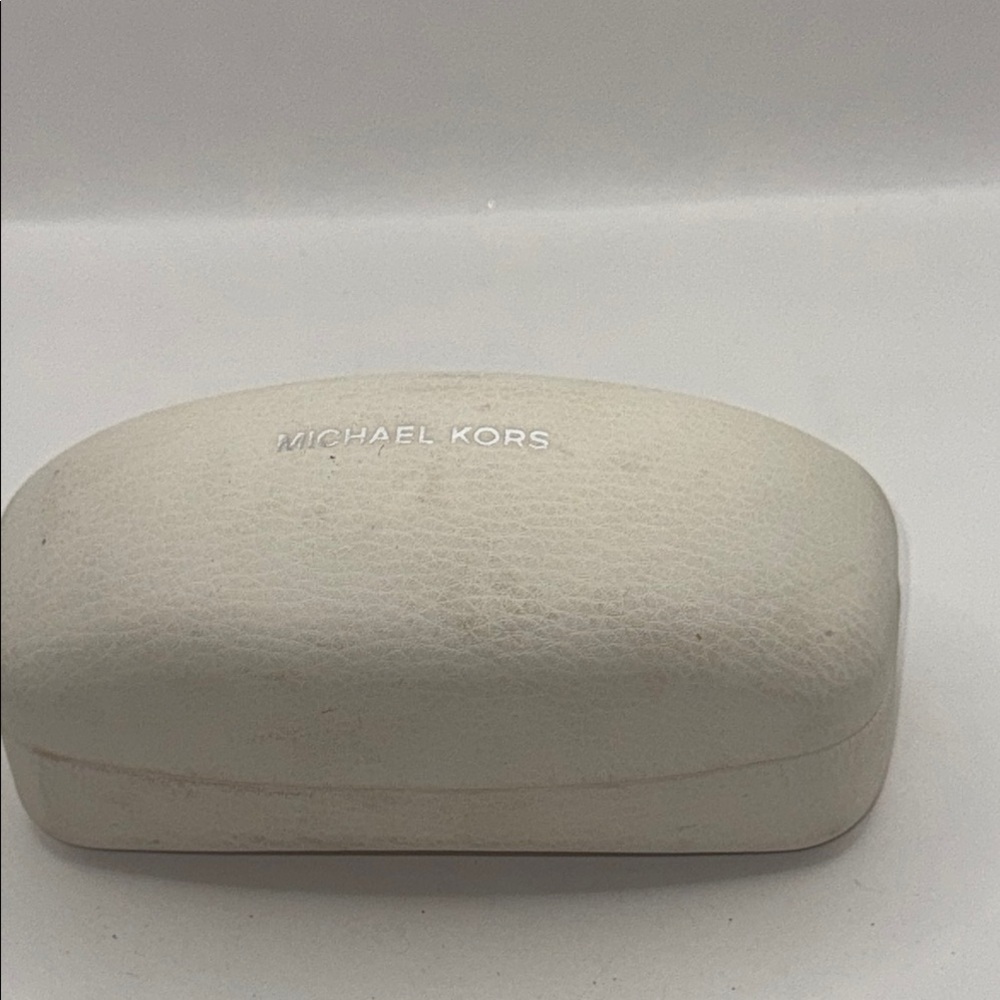 Michael Kors Cream Eyeglass Case